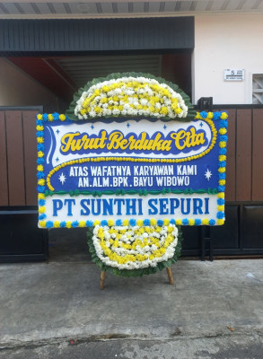 Papan Bunga Duka di Sosorgadong